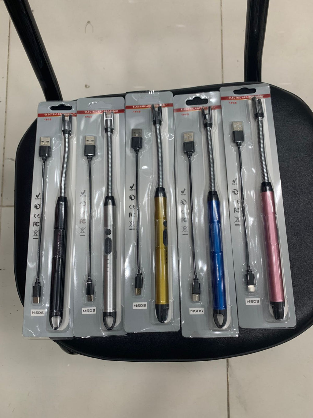 USB Rechargeable Electronic Arc Lighter with Safety Lock