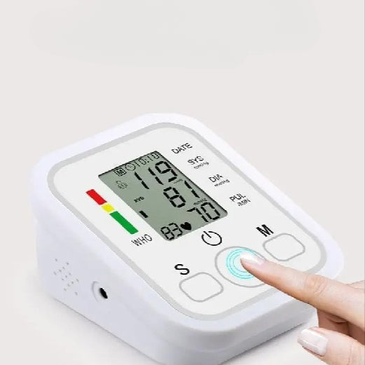 Digital Blood Pressure Monitor – Fully Automatic Upper Arm BP Machine with Heart Rate & Pulse Detection
