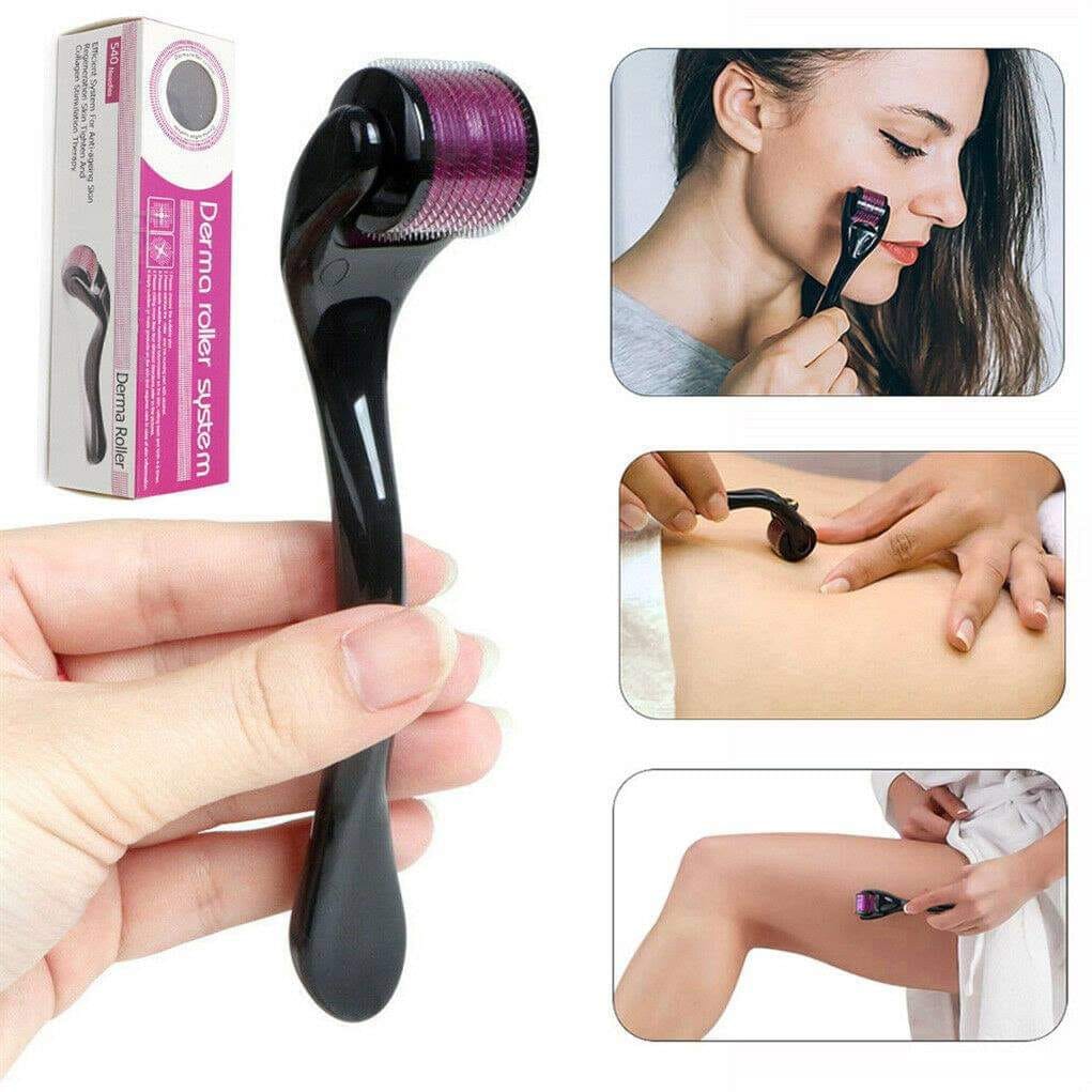 0.5mm derma roller close up for collagen stimulation