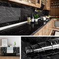 self adhesive marble print pvc wall sticker for kitchen